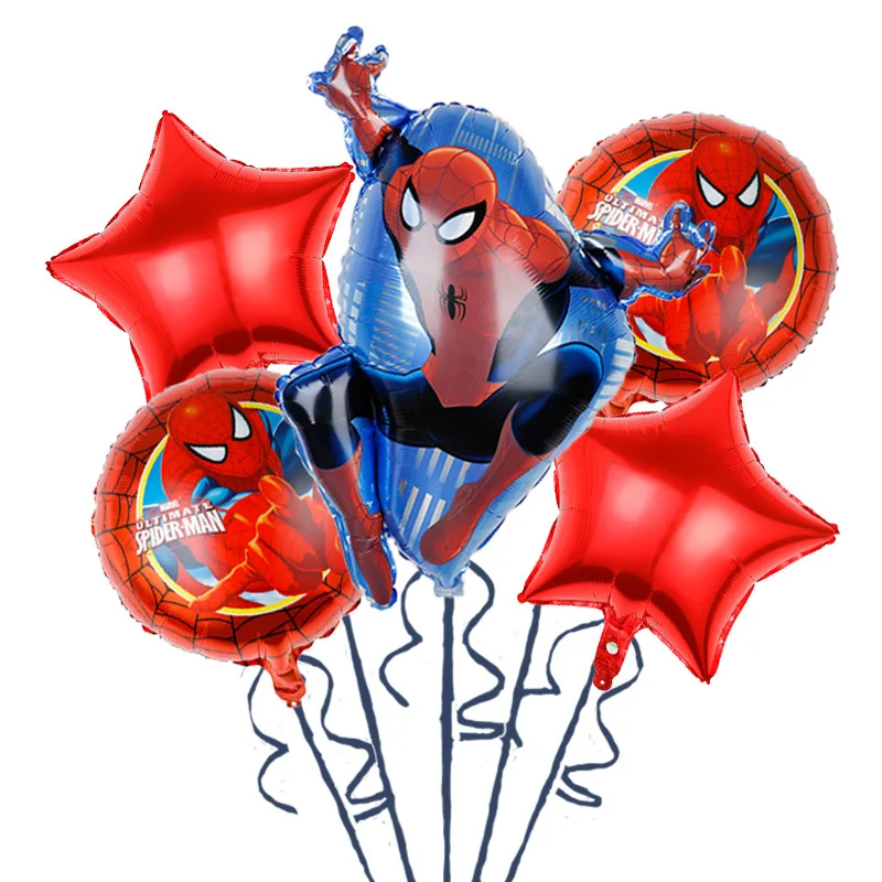 Spiderman And His Magic Partner Birthday Party Supplies Boy Girl Baby Show Balloon Suit Disposable Birthday Tableware