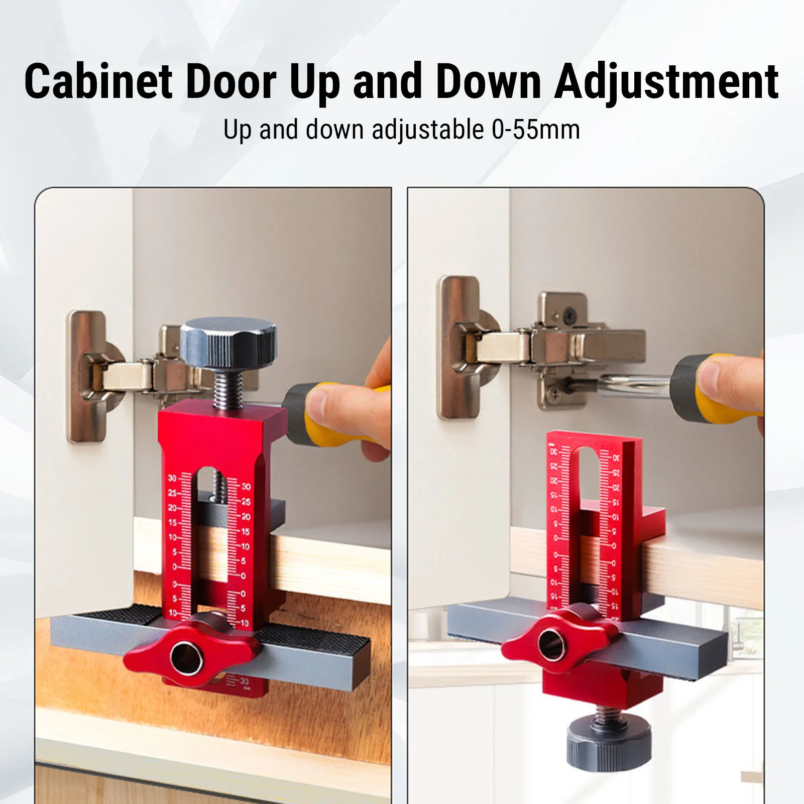 أداة تثبيت باب الخزانة، أداة تثقيب باب خزانة الملابس القابلة للتعديل للنجارة