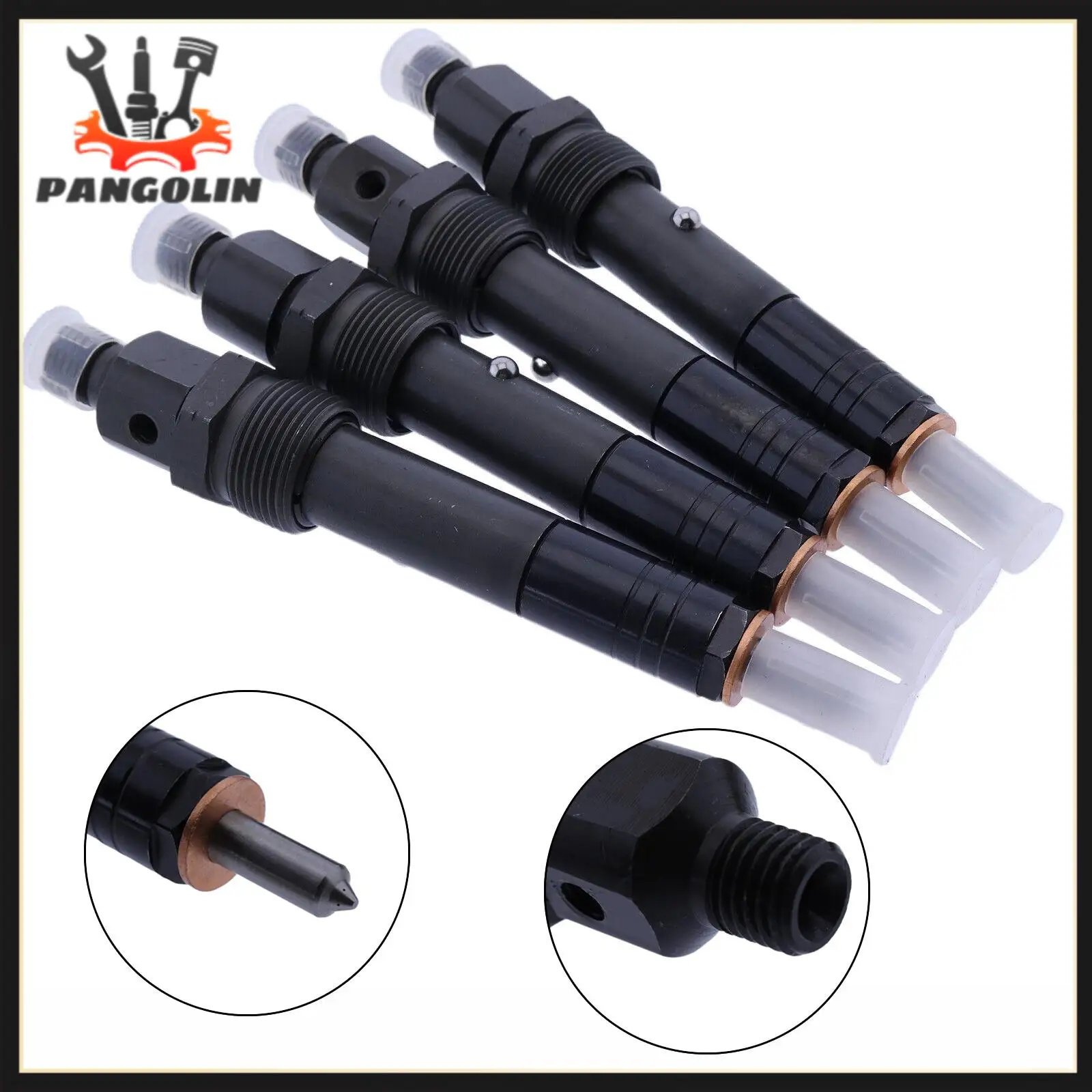 4Pcs Fuel Injector U2645A058 2645A058 for Perkins Engine 1004-42 1004-40TW Engines Parts Fuel Supply System Fuel Injector