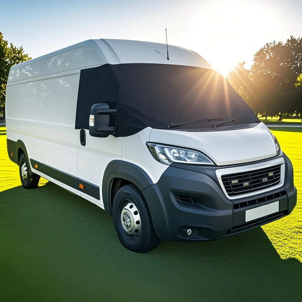 

RV Windshield Cover Thickened 600D Oxford Cloth RV Frost Cover Sunshade For Fiat Ducato Peugeot Citroen Car Windshield Sunshades