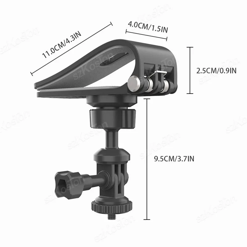 Uniwersalny uchwyt na osłonę przeciwsłoneczną samochodową z szybkozłączką do GoPro Hero 13 12 11 10 9 8 DJI Osmo Action 6 5 Pro Insta 360 X5 X4 — zdjęcie produktu 2