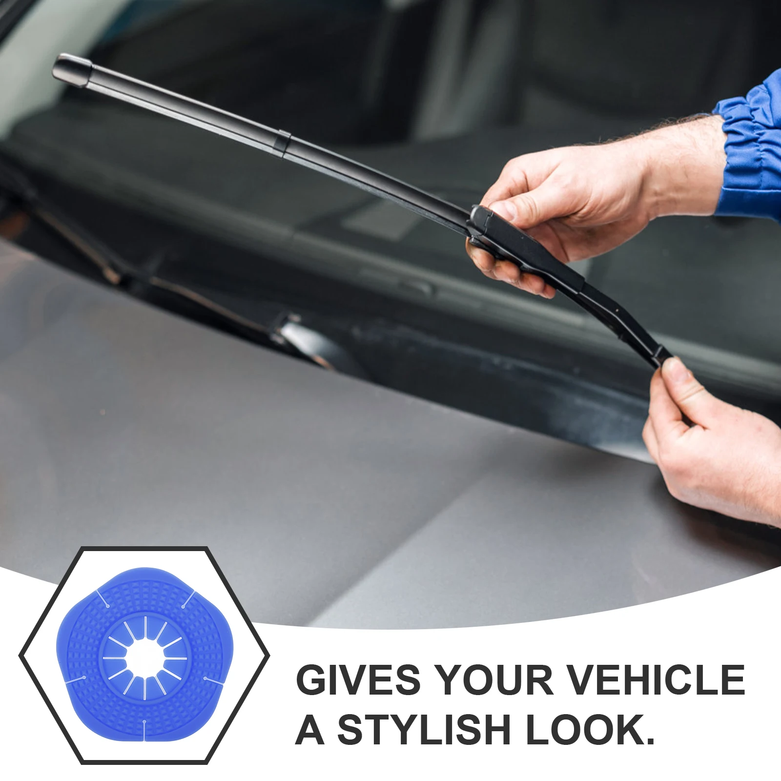 

Windshield Wiper Hole Cover Silicone Protective Car Accessories Waterproof Durability Reliable Prevent Debris Suitable Most