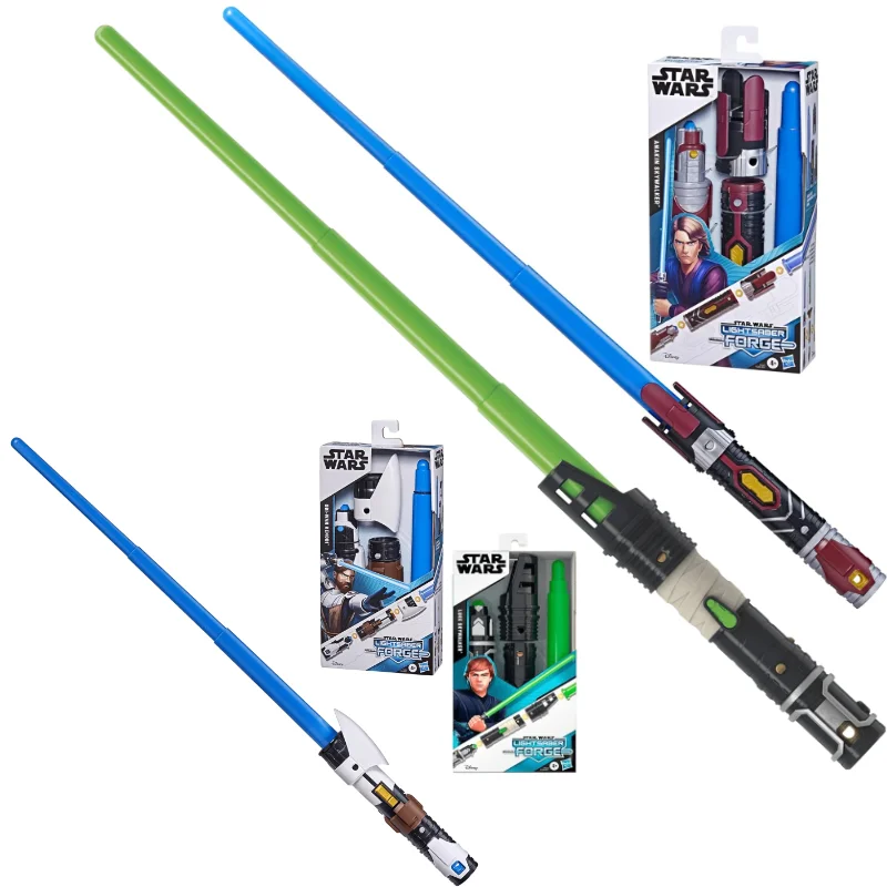 Hasbro STAR WARS Lightsaber Forge Anakin Skywalker Obi-Wan Kenobi Blue Lightsaber Luke Skywalker Green Lightsaber Kids Toy