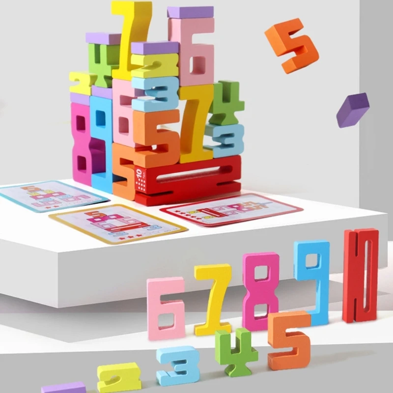 3d Digitale Puzzel Nummer Bouwsteen Set Voor Baby Montessori Stapelen Speelgoed Hersenontwikkeling Leren Cadeau Voor Kinderen