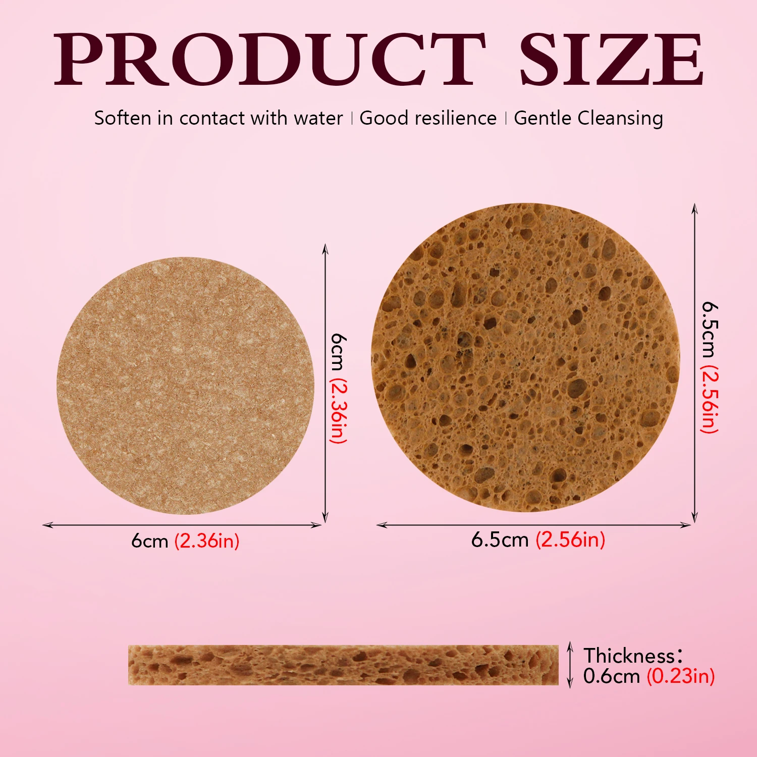 إسفنجة العلاج المائي لمستحضرات التجميل المضغوطة للوجه مناسبة للتنظيف اليومي وإزالة المكياج والتقشير #5