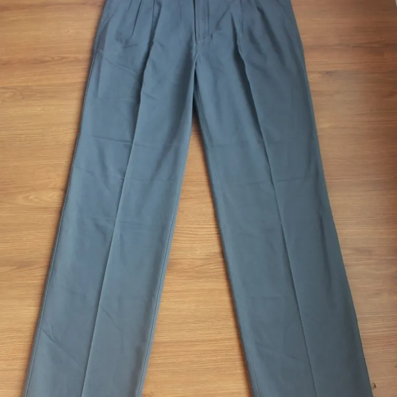 

Мужские повседневные свободные брюки прямого кроя из хлопка, весенне-осенние, в корейском стиле, из чистого хлопка, для работы