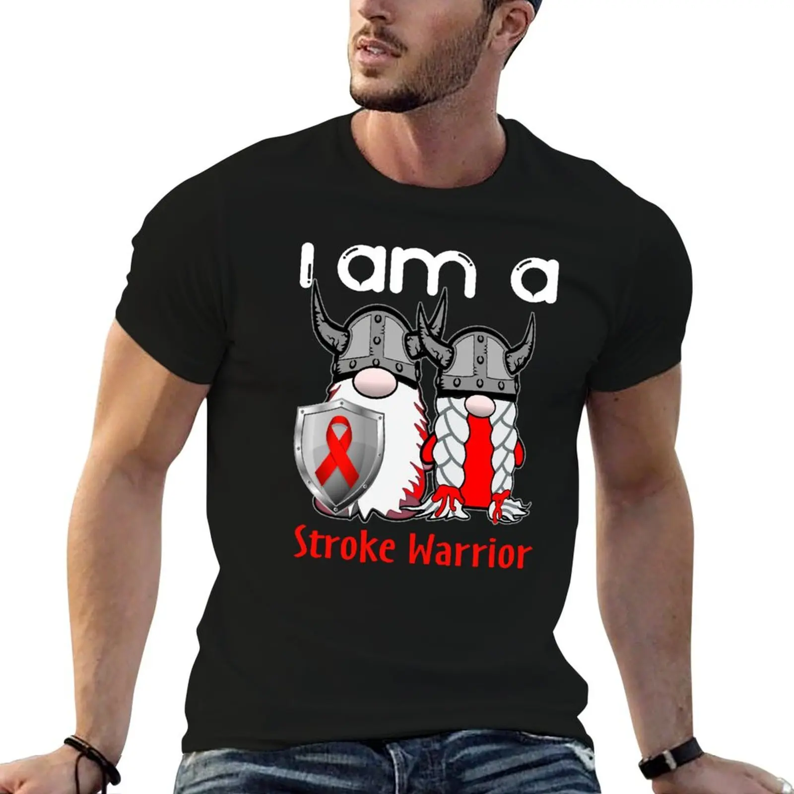 Camiseta I Am A Stroke Warrior Support Stroke Fighter Gift, camiseta para hombre, camiseta de anime de lujo, camiseta personalizada
