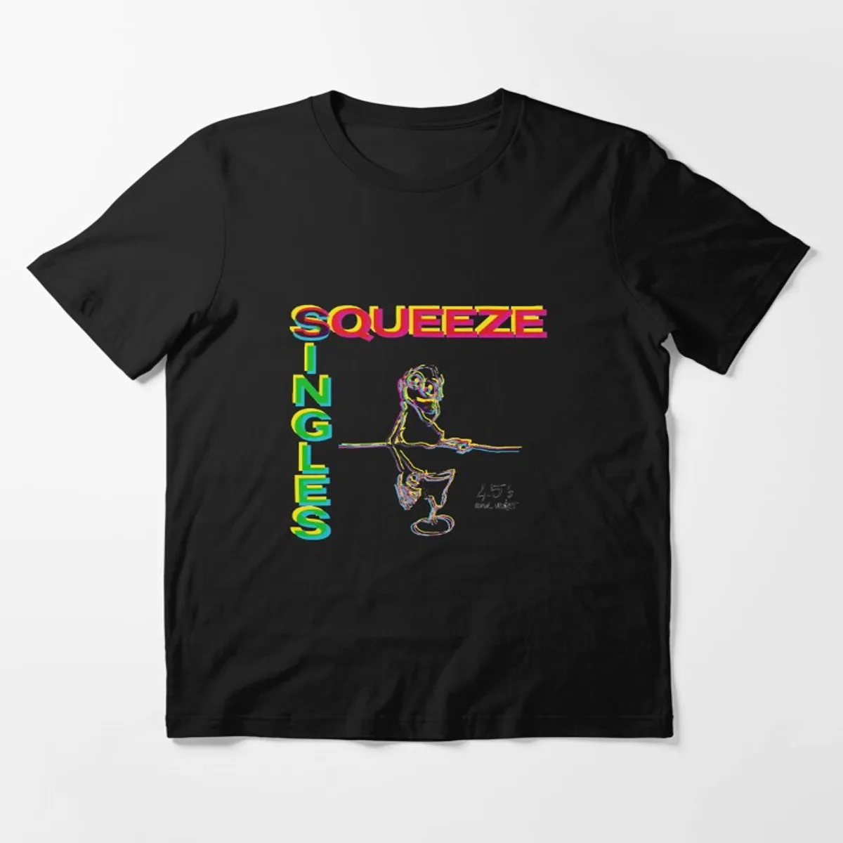 Squeeze band black T-shirt short sleeve All sizes TA5523