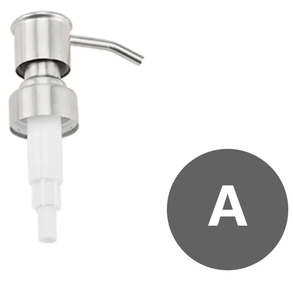 

Stainless Steel Soap Dispenser Press Pump Head Lotion Pump Head Nozzle Spring Pump Head Liquid Bottle Rust Prevention Leak Proof