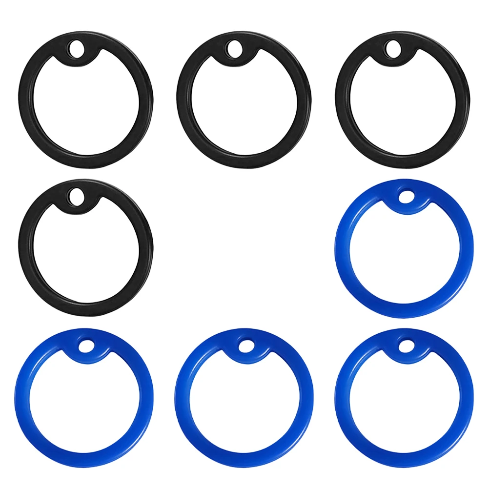 

8Pcs Dog Tag Protector Silicone Id Tag Cover Noise Minimizing Pet Accessory for Comfortable Daily Use Blue Black