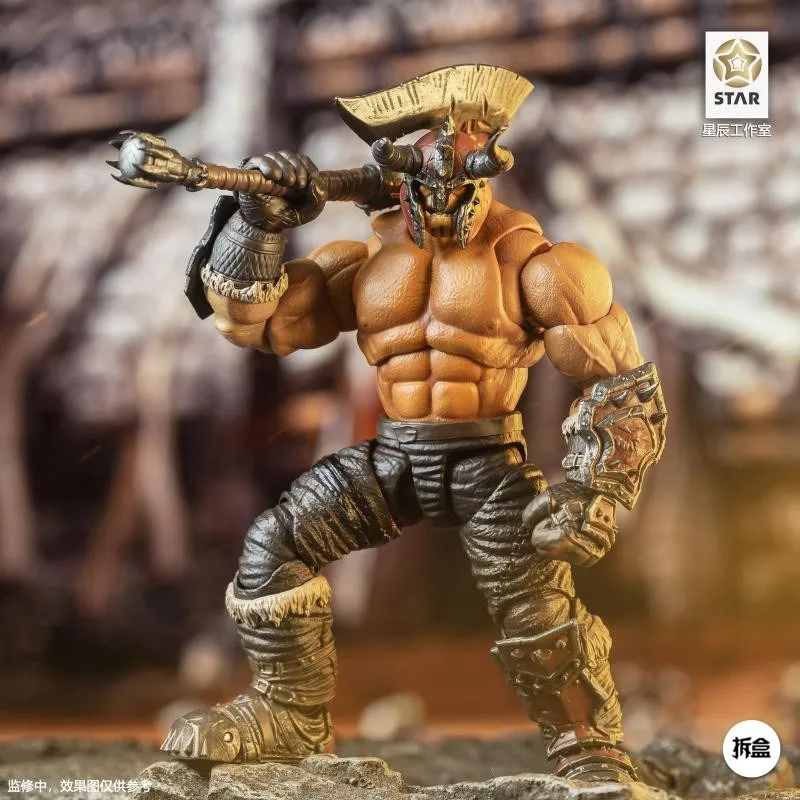 Spot Star Studio Original 1/12 Ancient War Meat Colored Orc Green Orc Warcraft Mobile Doll Model Handmade Toy Collection Gift