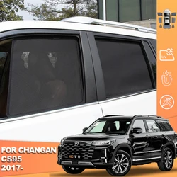 For Changan CS95 2017-2024 Magnetic Car Sunshade Shield Front Windshield Frame Curtain Rear Side Baby Window Sun Shade Visor