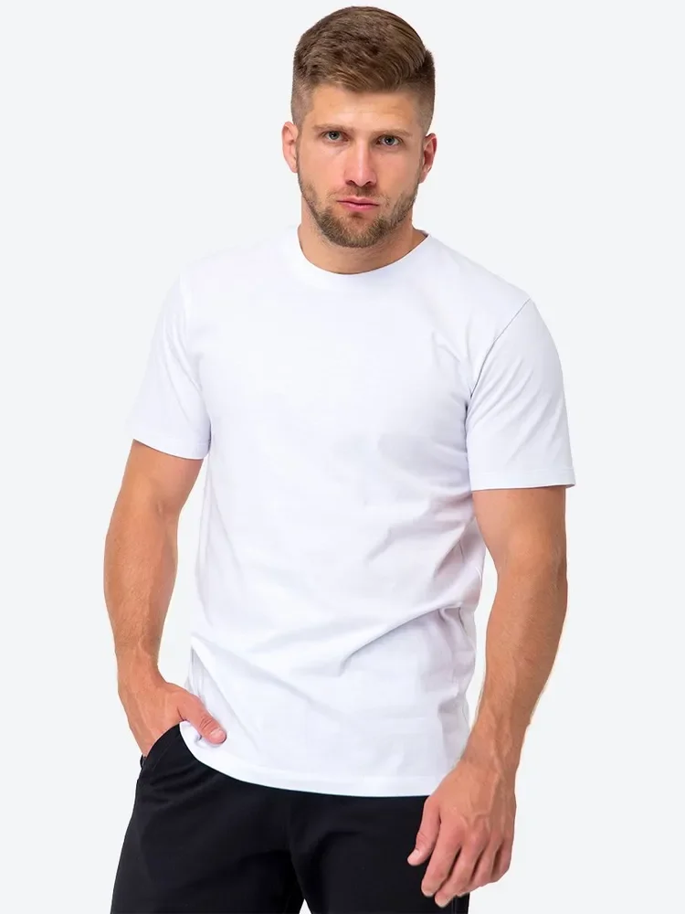 

Высококачественные футболки из 100% хлопка с короткими рукавами для мужчин и женщин, повседневные дышащие футболки, однотонные спортивные мужские топы большого размера для пар