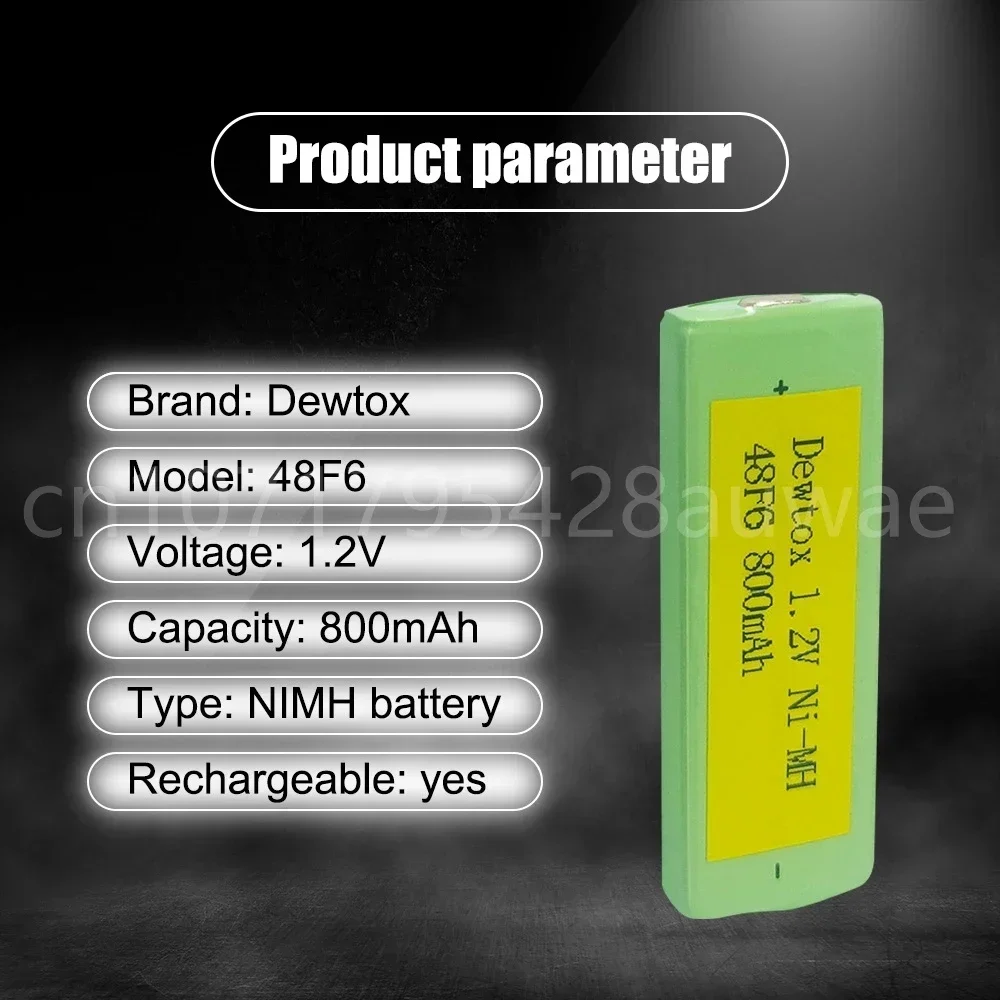 Ni-Mh 1.2 فولت بطاريات اللثة 48F6 800 مللي أمبير بطارية قابلة للشحن ل MD/CD/وكمان/مشغل الشريط/القاموس الإلكتروني
