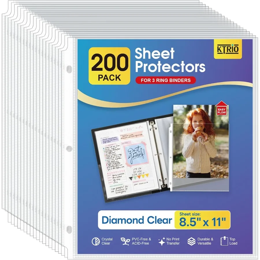 200 Pack Sheet Prot…