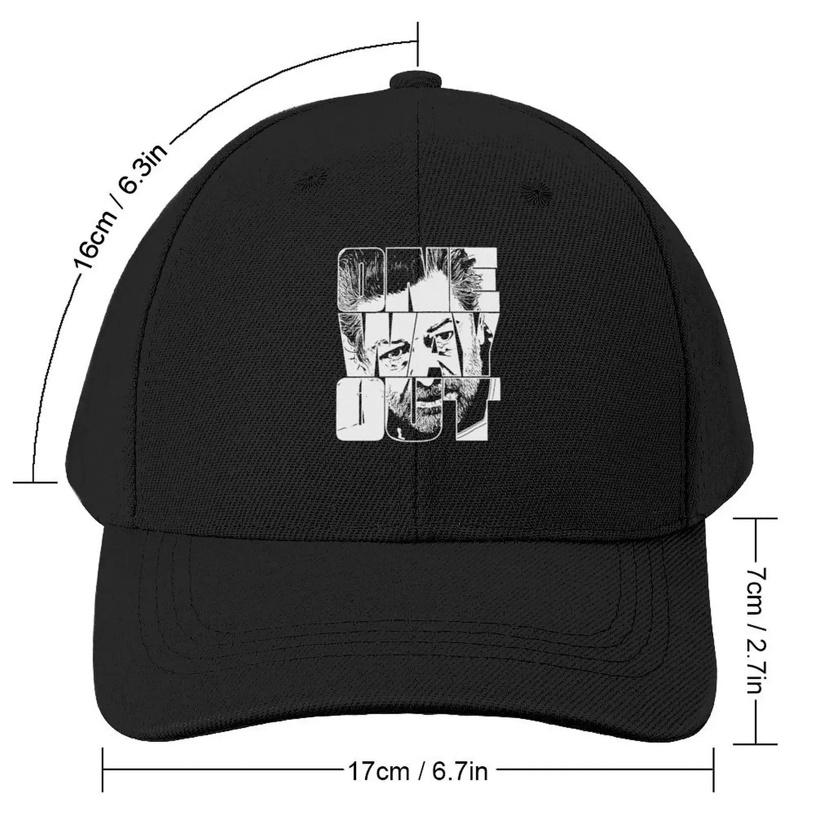 One Way Out - Kino Loy Andy Serkis TV show Quote - White Outline version Baseball Cap Hat Beach Wild Ball Hat Girl Men's