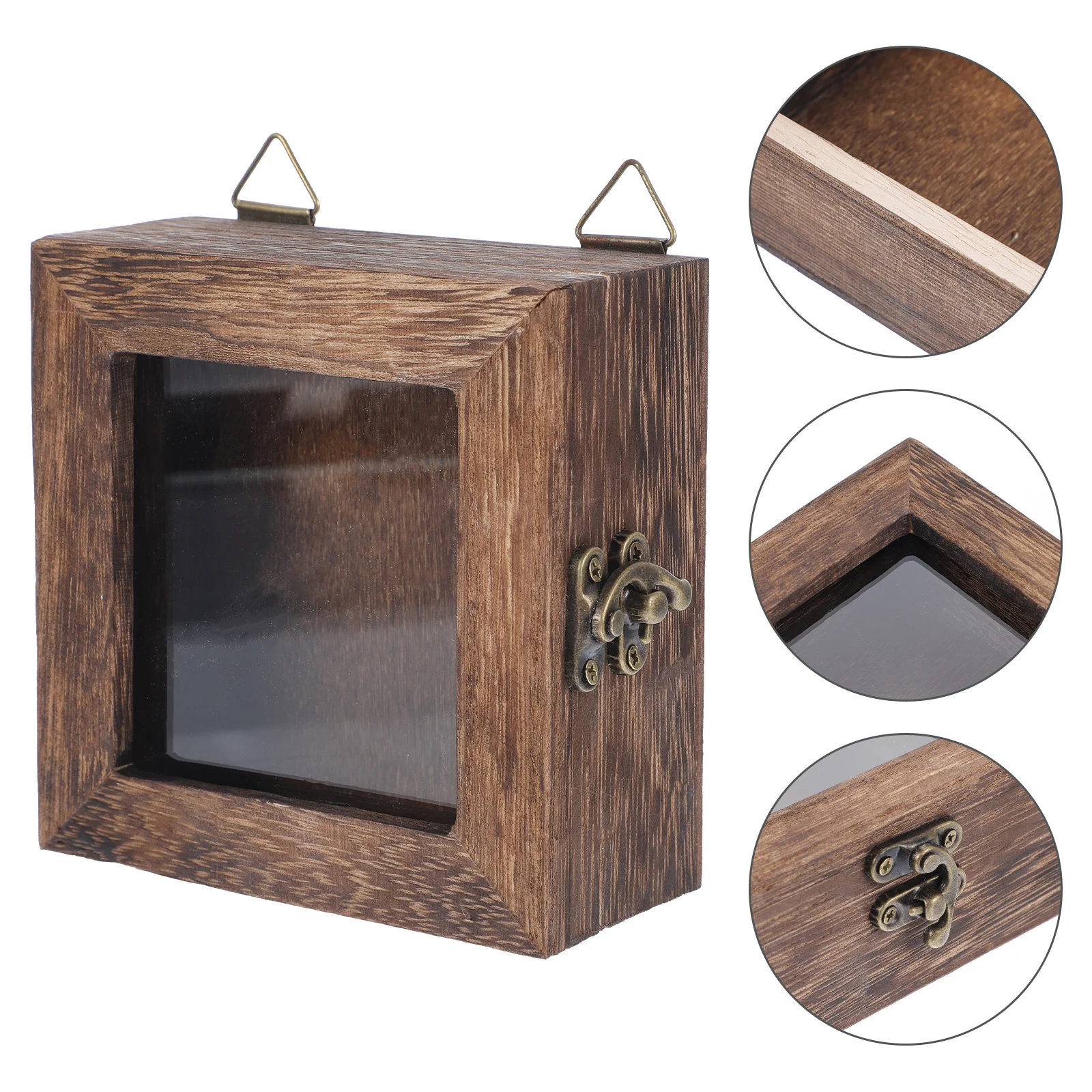 

Insect Display Box Specimen Case Household Collection Frame Collectors' Boxes Wooden Dried Flower Storage Butterfly Box Hanging