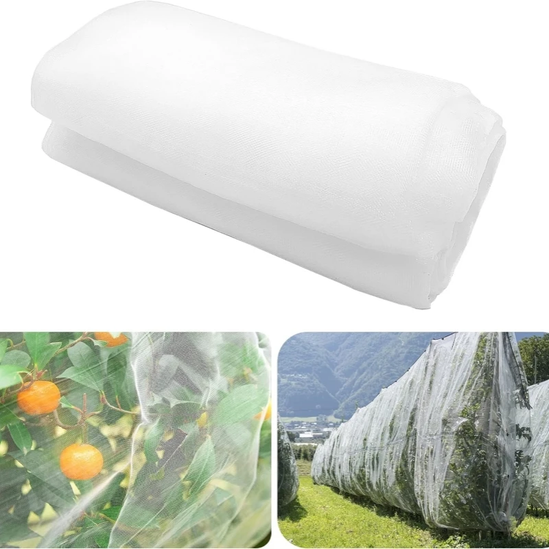 Insect Protection Net Garden Plant Insect Vegetables Fruit Flower Protection Greenhouse Cover Control Pest Anti-Bird 60 Mesh