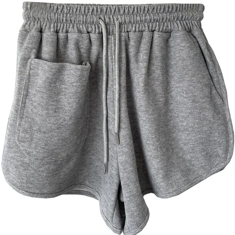 American Sle High Waist Wide Leg A-Line orts Women's Casual Spor Home Wear Summer Loose Fit Hot Pants with kets