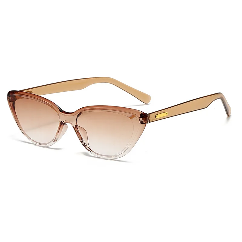 

2025 Новые цельные солнцезащитные очки «кошачий глаз» в европейском и американском стиле в стиле ретро для женщин, модный и популярный стиль для уличной фотографии