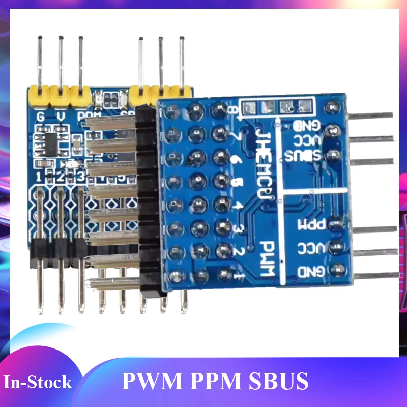 

JHEMCU SPP-SBUS 8CH SPP Converter 15A 3.3-20V for PPM PWM SBUS Signal Conversion FLYSKY IA6B FRSKY X8R Receivers