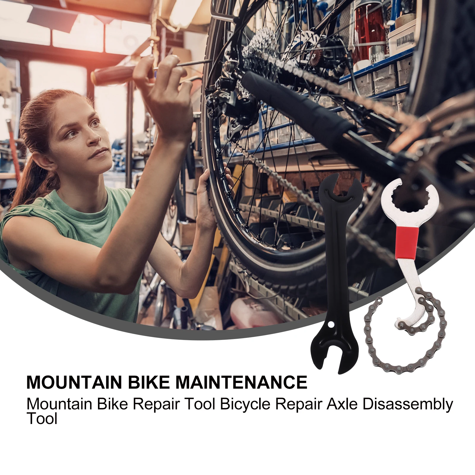 

Bike Repair Tool Crank Extractor Metal Arm Durable Wear Resistant Suitable 20 Teeth Splined Type Road Mountain Bikes Bottom