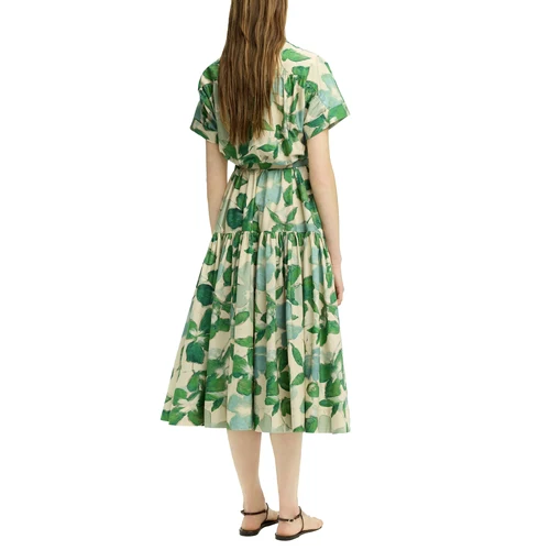 Imagen 2 del producto CHCH-vestido elegante para mujer, vestidos elegantes con cintura empalmada de colores llamativos, vestido Midi con bolsillos para mujer, moda de oficina para mujer