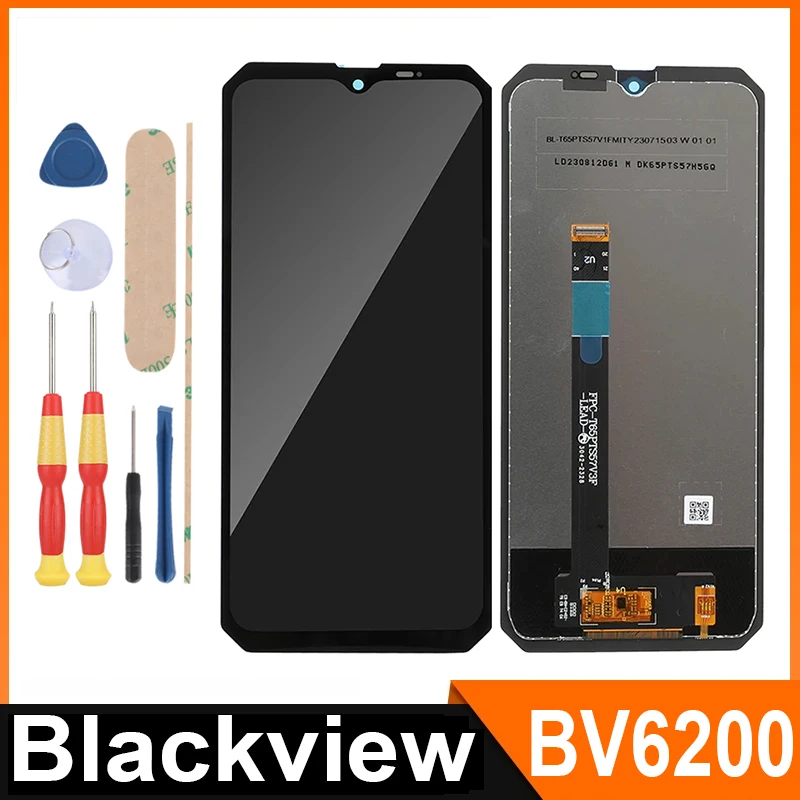 สำหรับ BV6200 Blackview, BV6200 pro/ 6.56 "FHD + จอแสดงผล LCD + หน้าจอสัมผัส