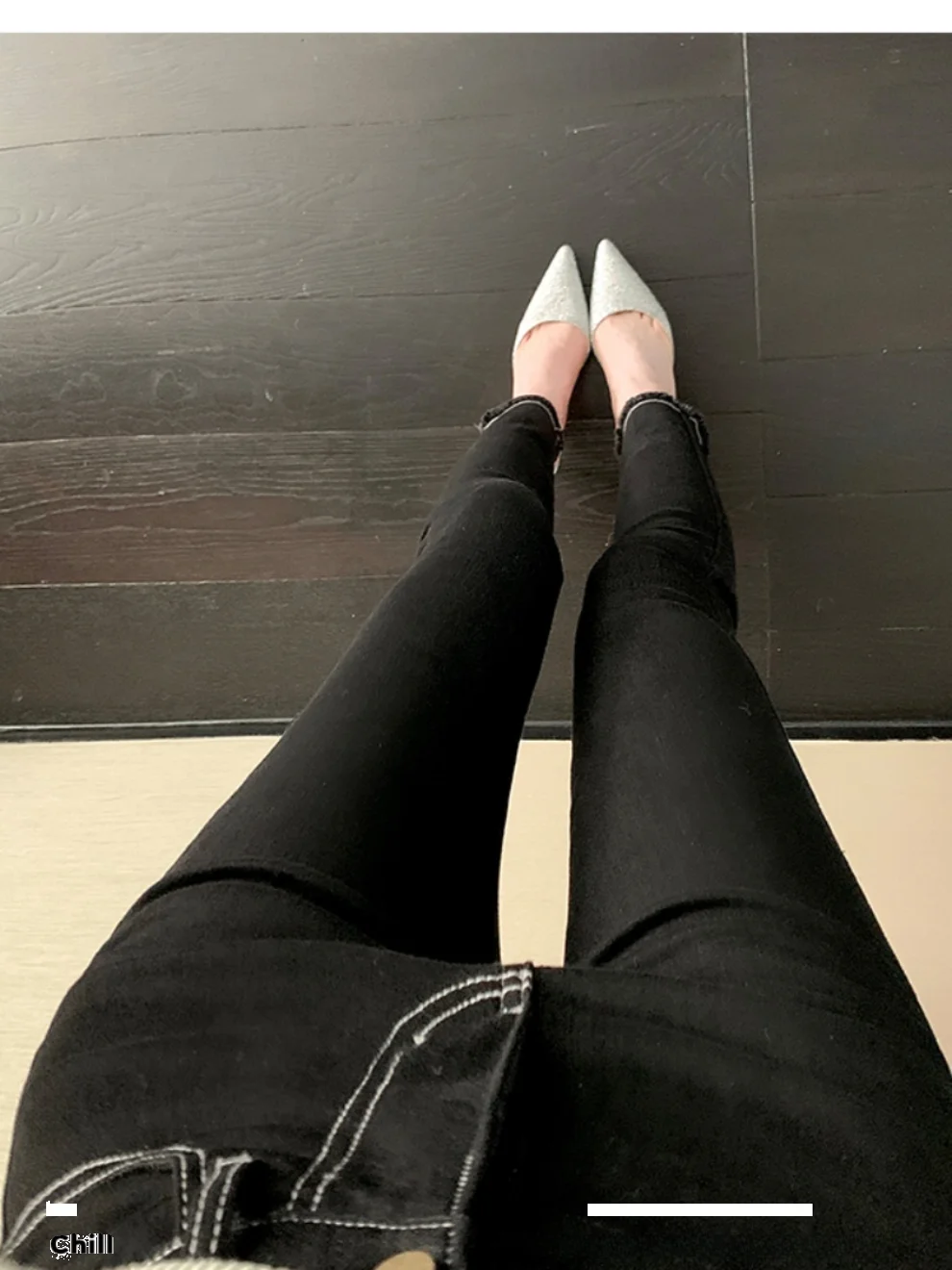 

New High Waist Slimming Denim Jeans Women's Tight Fit Pencil Pants Fake Hip Elastic Cotton Stretch Denim Long Trousers