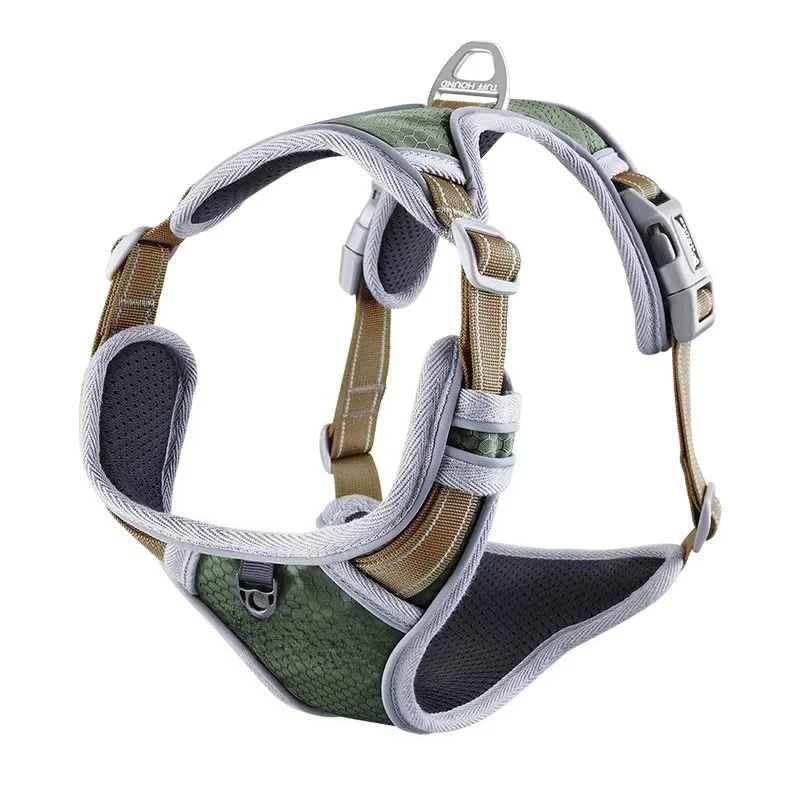 

dog collar No Pull Reversible Reflective Adjustable Reflective Oxford Dog Harness and Leash Set for Small Medium Large Dogs
