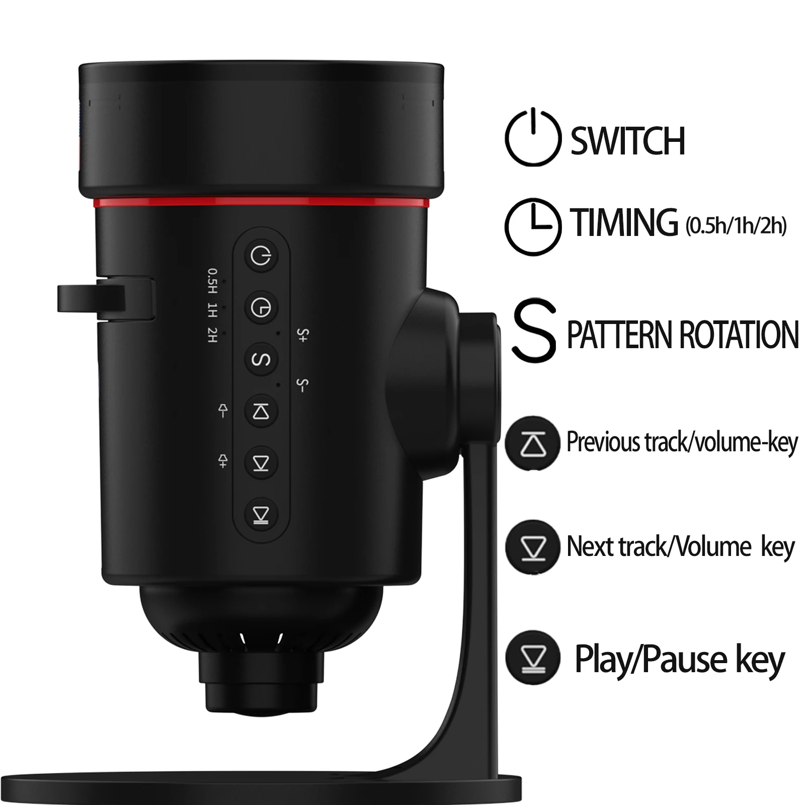 Proyector Galaxy 4K con Aurora giratoria, luz de cielo estrellado HD, temporizador/enfoque ajustable, discos de 10 estrellas, regalo perfecto para decoración del hogar