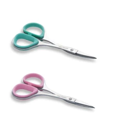 Stainless Steel Curved and Straight Nail Cuticle Manicure Scissor Set Multi-Purpose Pedicure Beauty Grooming Tool