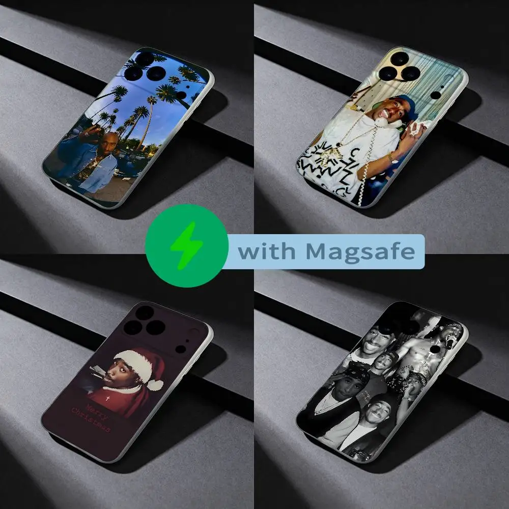 

Rapper 2pac T-Tupac Amaru Phone Case For iPhone 17,16,15,14,13,12,X,XS,Pro,Max,Plus,E,Air,Mini with Magsafe Magnetic Frosted