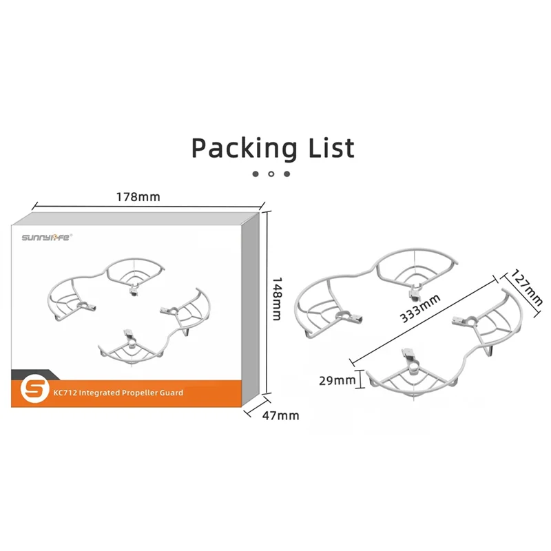 Für Mini 4 Pro Anti-Kollisionsring Propellerblattschutzring Quick-Release Anti-Shake Propellerabdeckung Zubehör