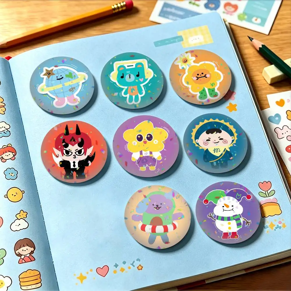 Thailand G-GMMTV Mascot 25 32 44 58 75mm Badges Personalized Round Brooches Pins Accessory Gift