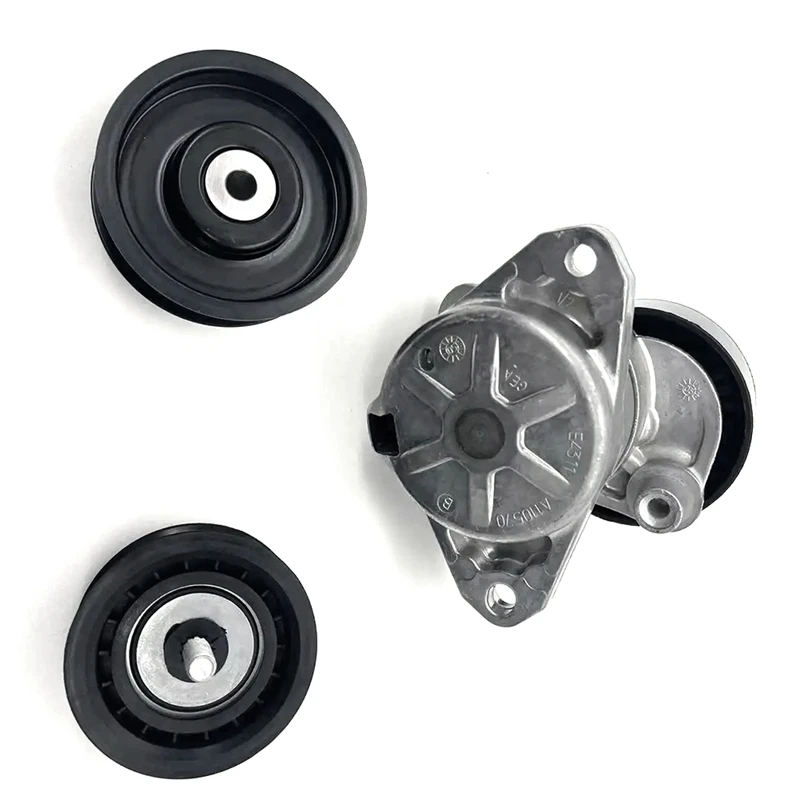 

A2722000270 A2722021019 A2722021419 Engine Drive Belt Tensioner Metal Tensioner & 2 Idler Wheels For Benz M272 M273