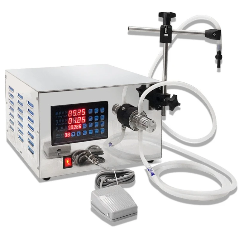 Automatic numerical control liquid milk single head magnetic pump filling machine