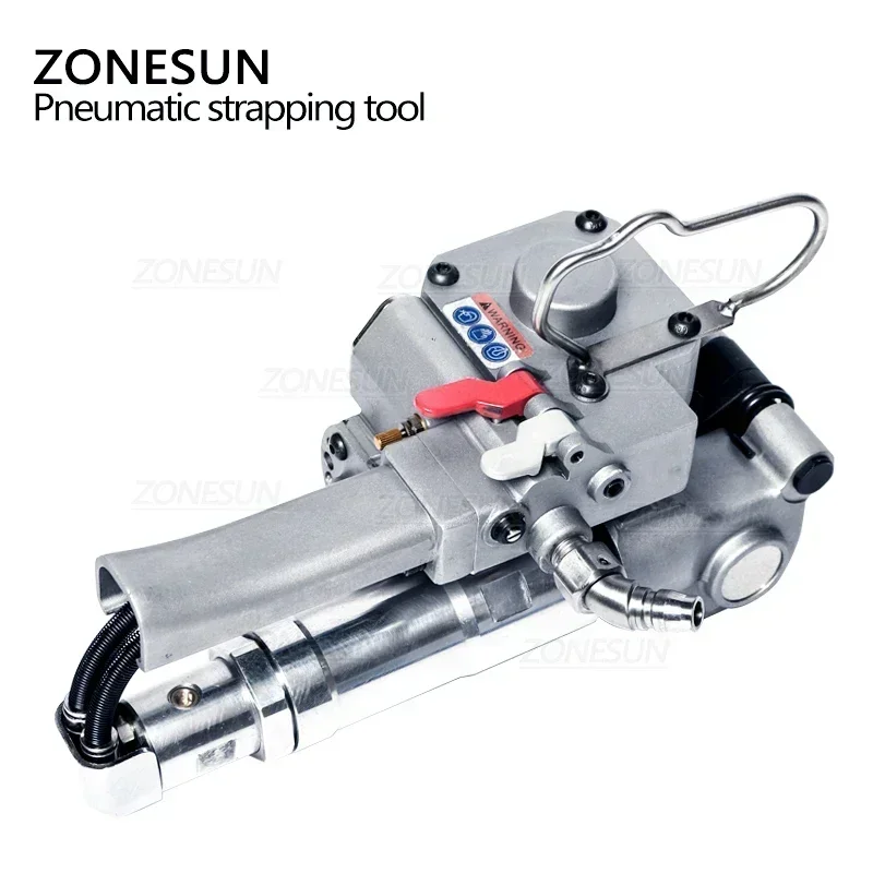 ZONESUN Alat Penyegel Strapper Portabel Pneumatik XQD-19/25 Pita Sabuk Palet Ban Penyegel Mesin Strapping dan Tensioner