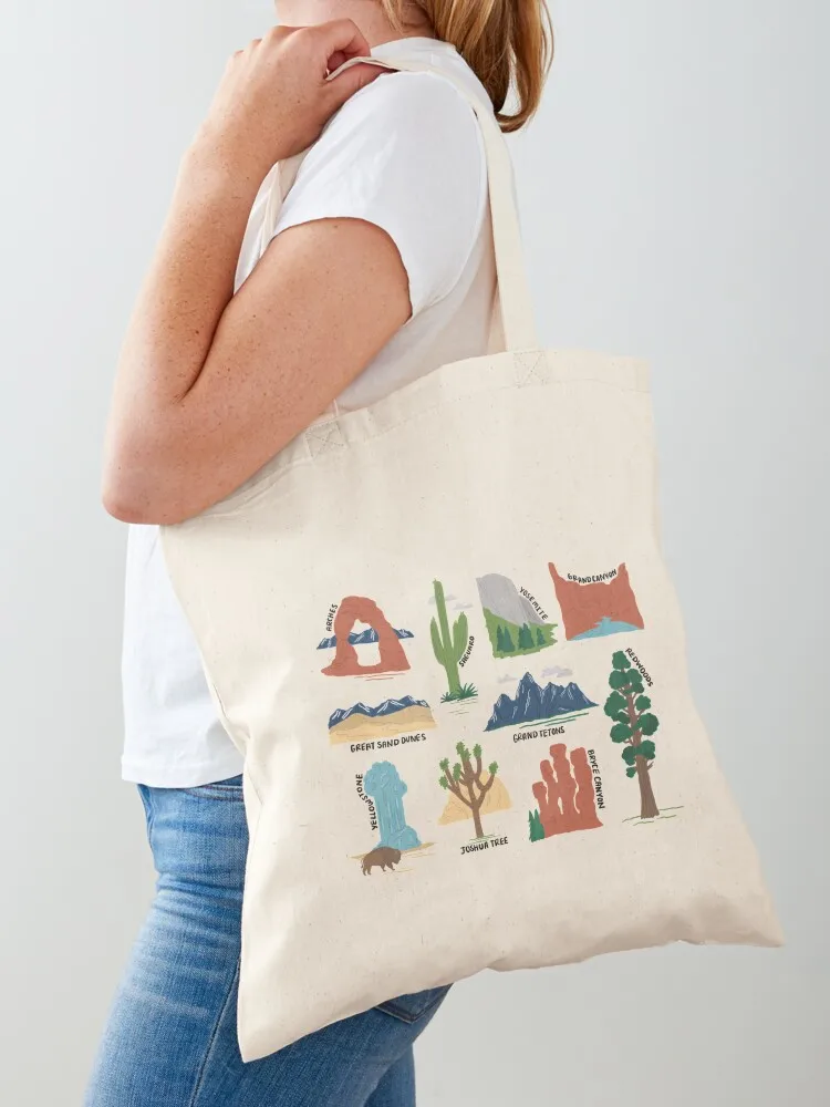 

National Parks Print (2.0) Tote Bag canvas tote tote bag screen sacs de shopping free delivery bags