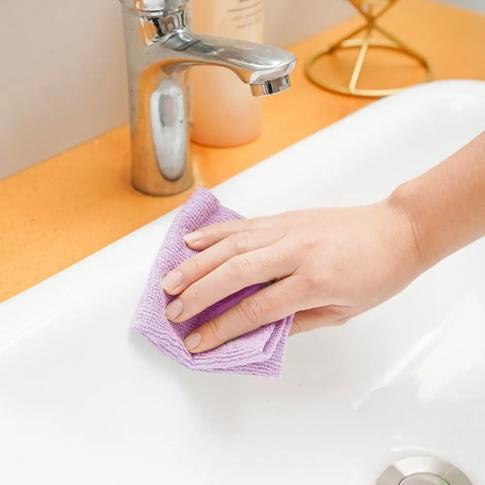 20PCS/Roll Microfiber Towel Absorbent Kitchen Cleaning Dishcloth Non-stick Oil Dish Rags Napkins Tableware Home Cleaning Towels