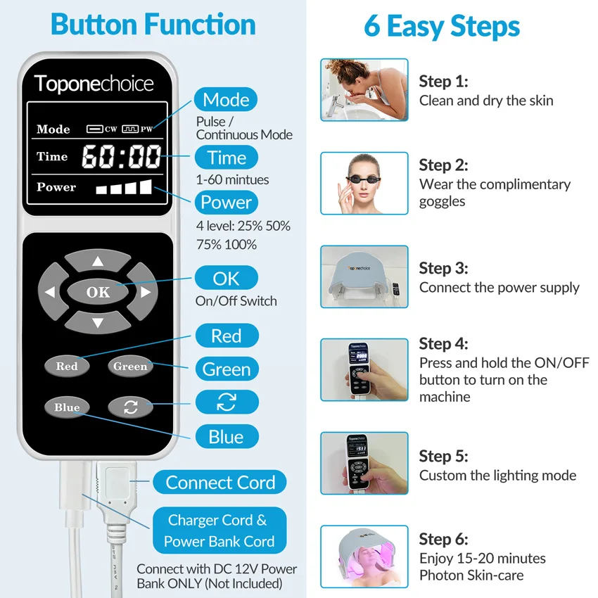 Equipamento de máscara facial LED, dispositivo de cuidado facial SPA, rejuvenescimento da pele luz, máquinas de beleza corporal facial, antienvelhecimento, 7 cores