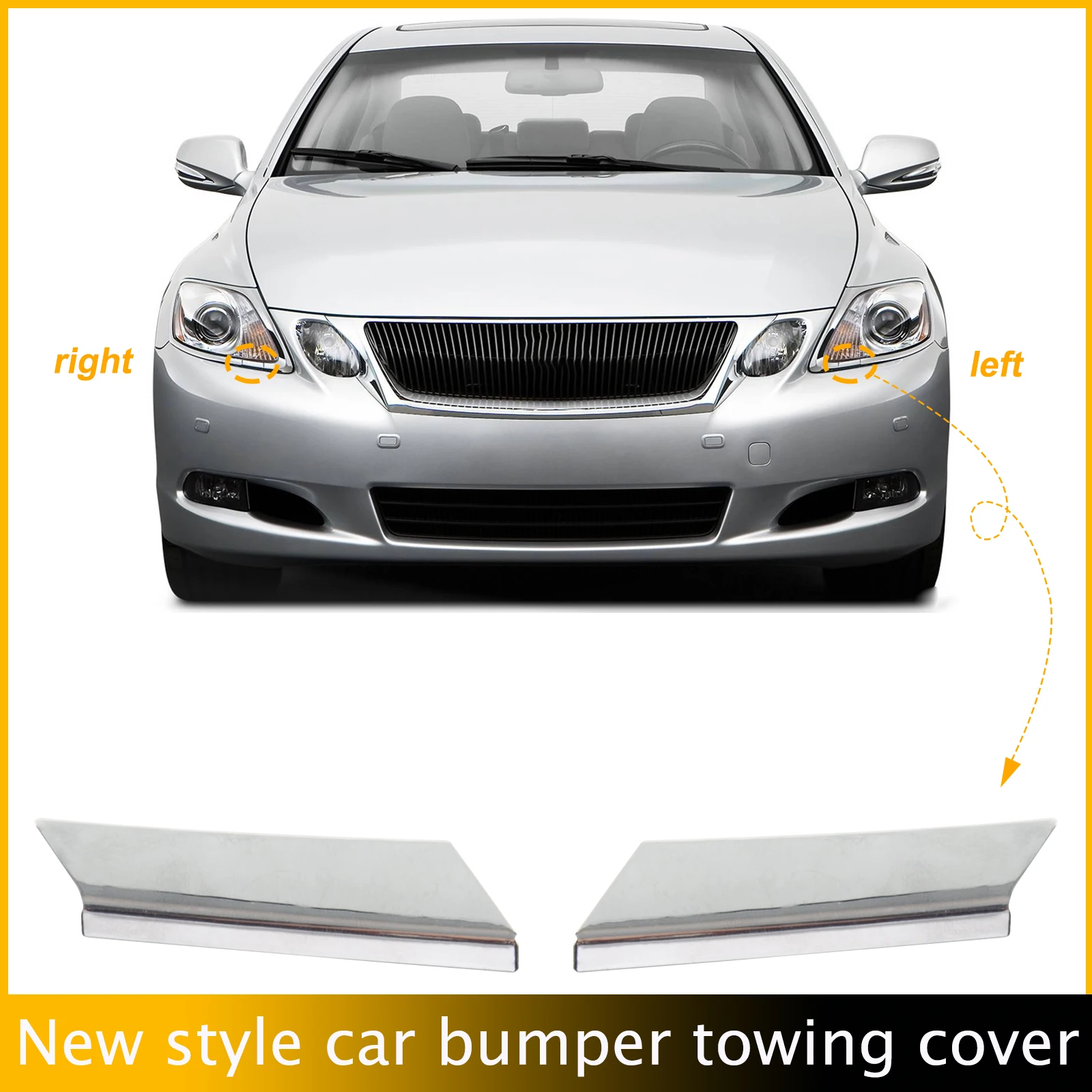 Front Bumper Headlight Headlamp Washer Jet Spray Nozzle Cover Cap For Lexus GS300 GS350 GS430 GS450H GS460 2006-2011