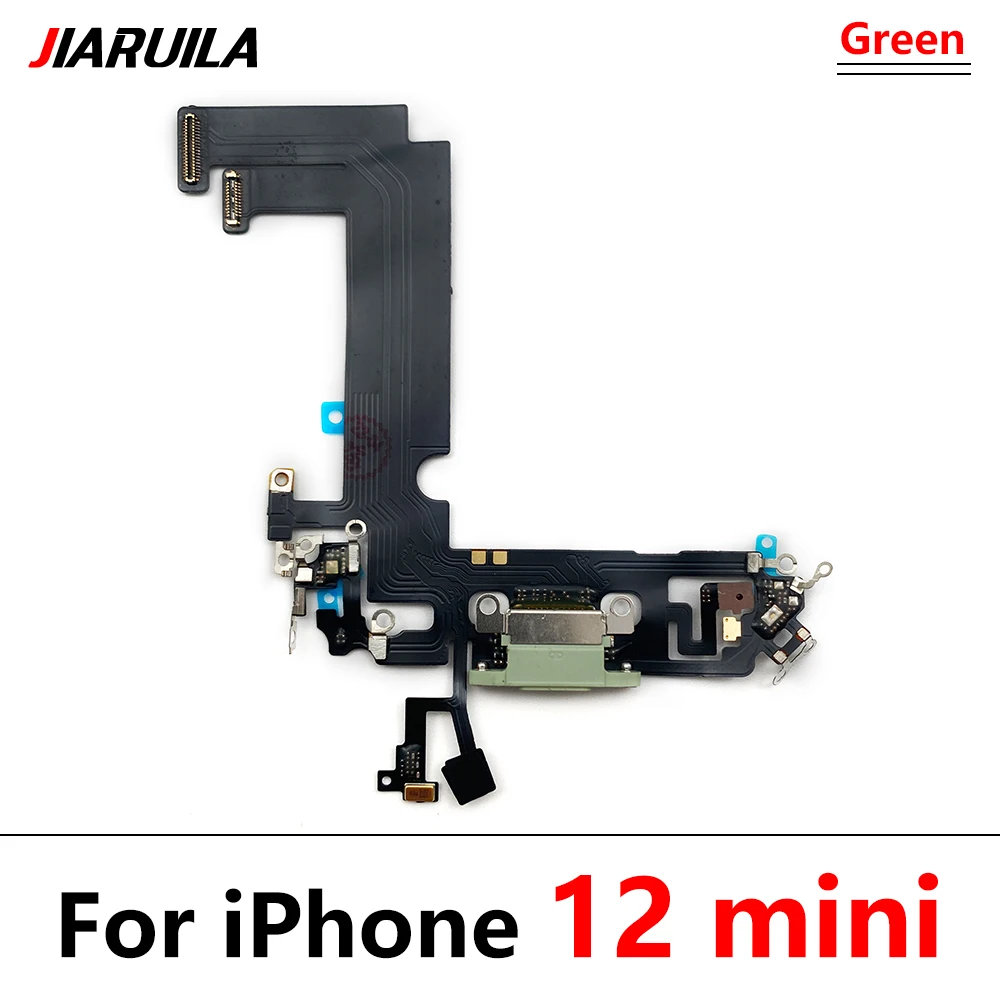 Tested NEW For iPhone 12 / 12 mini / 12 Pro Max USB Charger Charging Port Socket Dock Plug Connector Microphone Board Flex Cable