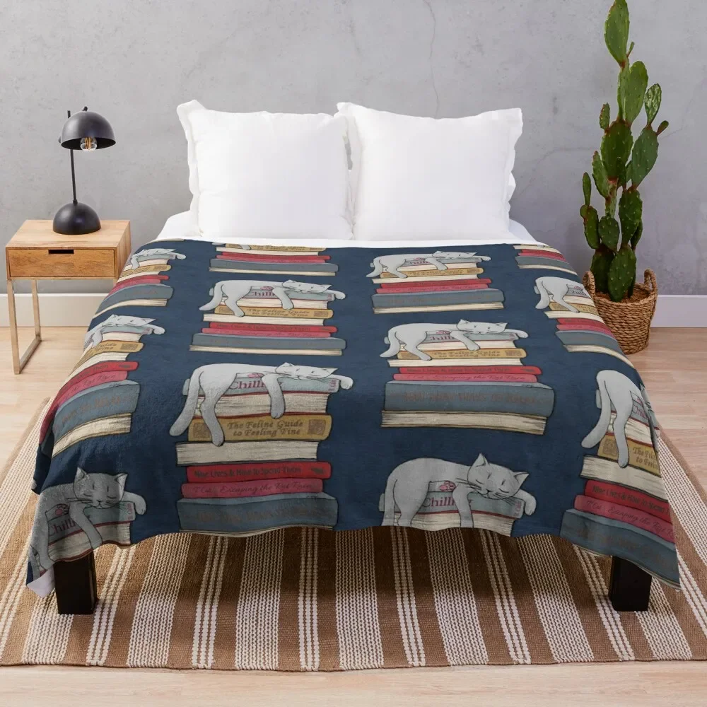 How to Chill Like a Cat Throw Blanket Kid'S Flannels Vintage Blankets