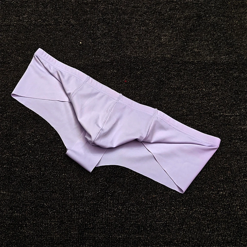 Men Seamless Briefs Half Buttocks Gay SissyU Convex Pouch Low-waist Sex Underwear Man Sexy Accessories For Couple Unisex Panties