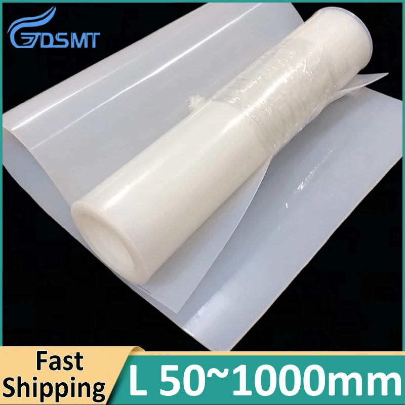 Thick 0.5~5mm High quality Silicone Rubber board workbench shock-absorbing mat sealing flat gasket Silicone Film Transparent