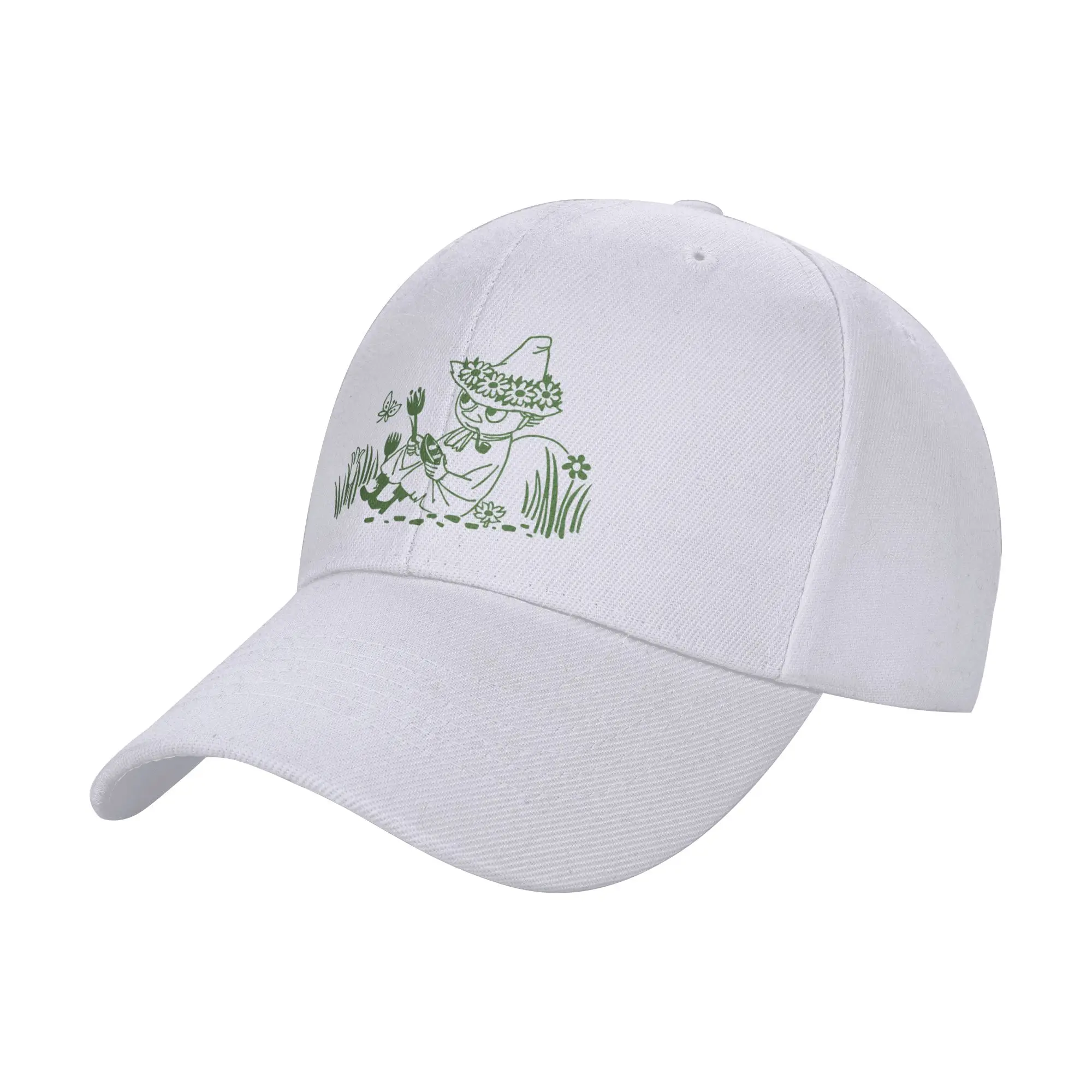 Unisex Moomings Snufkin Relaxing in Nature  Cap Fitted Baseball Cap Snapback Caps Dad Hat Trucker Hat Breathable Fishing Hat
