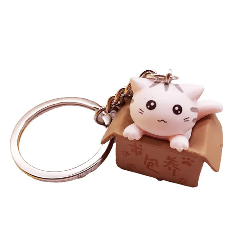 1 قطعة لطيف الكرتون القط المفاتيح "خذني بعيدا" مضحك سلسلة مفاتيح لحقيبة مفاتيح السيارة زوجين حلقة رئيسية لطيف المفاتيح هدية الكريسماس