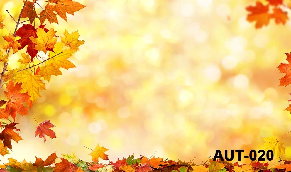 Photography Backdrops Forest Garden Autumn Fall Maples Baby Portrait Backgrounds Birthday Natural Scenery Photo Studio Props