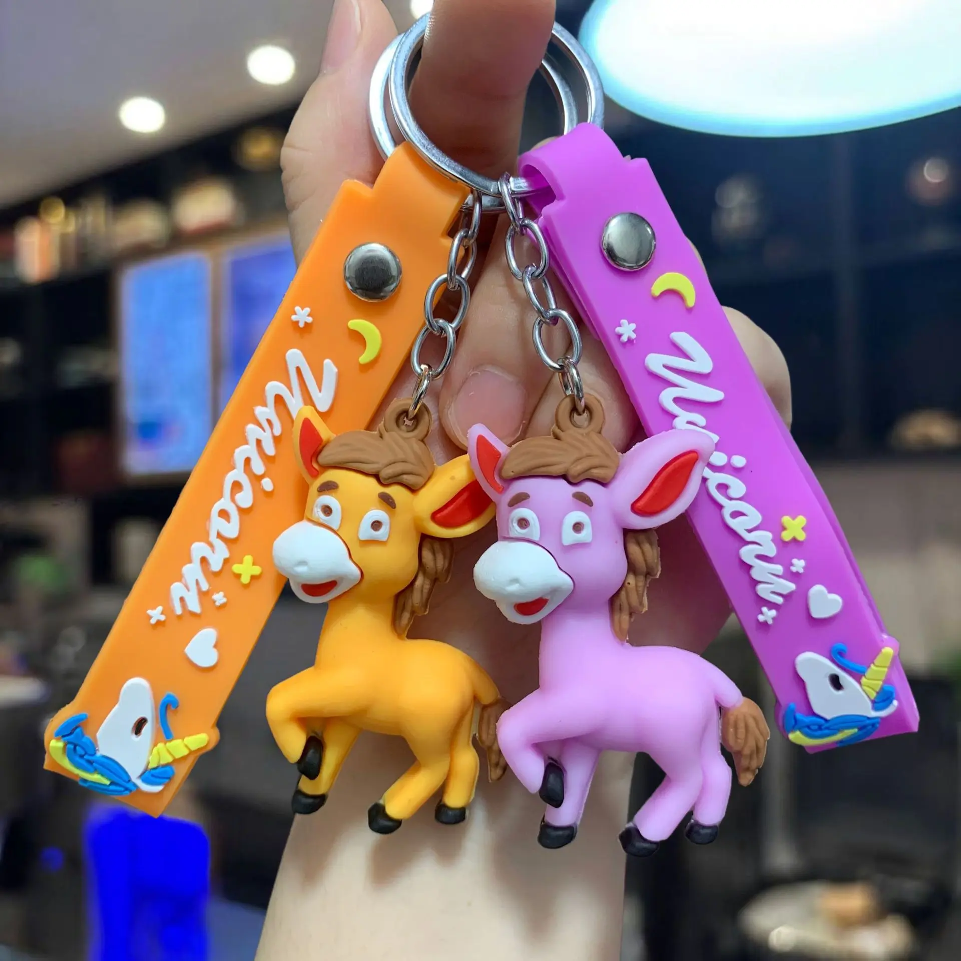 4 قطعة السنة الجديدة 2026 الحصان المفاتيح اللعب Kawaii أنيمي Diy بها بنفسك حقيبة الظهر قلادة الاطفال هدايا عيد الميلاد